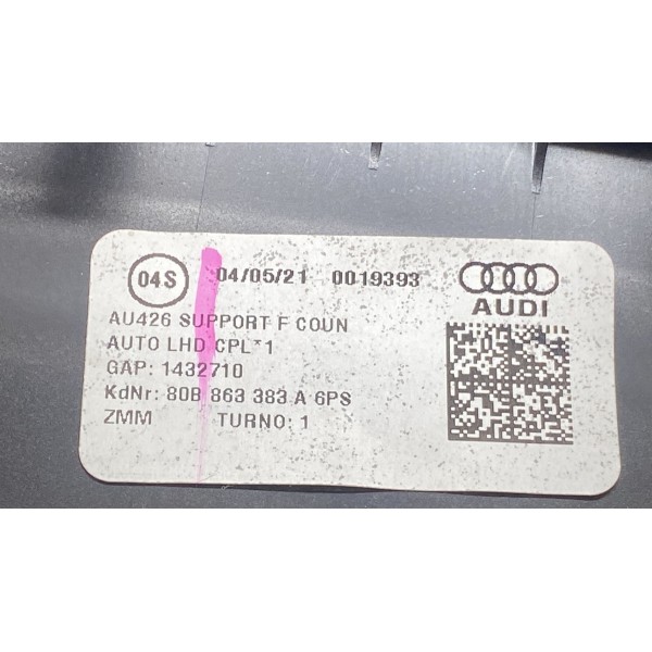 Suporte Console Central - Audi Q5 Sline 2022 Black