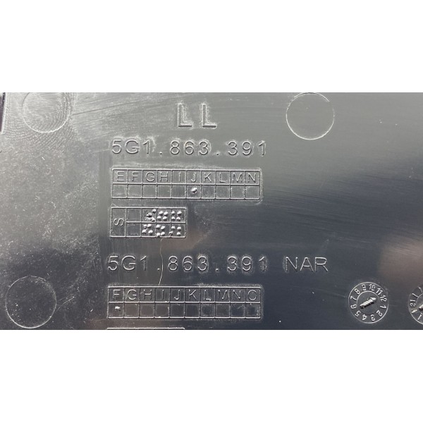 Acabamento Porta Objetos - Golf Highline 1.4 Tsi 140cv. 2014