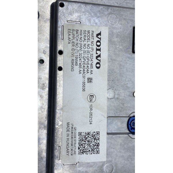 Tela Central Display Multimidia - Volvo Xc40 T-4 Inscript 20