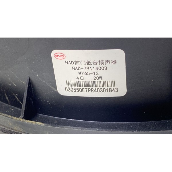 Alto Falante Porta ( Diant Esquerda ) - Byd King 2025 Hibrid Preto