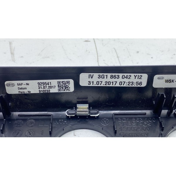 Acabamento Moldura A/c - Volkswagen Passat Tsi 2018 Preto