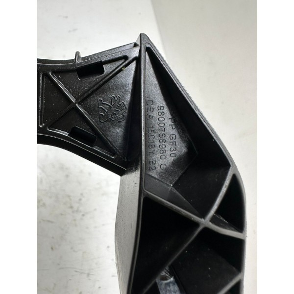 Canaleta Vidro Traseiro Esquerdo Peugeot 208 2017 5295 Preto