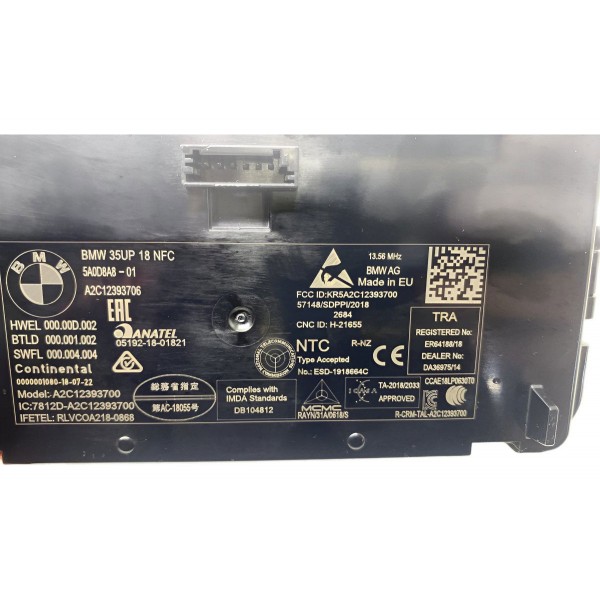 Módulo Carregador Indução - Bmw X4 30i M Sport (a2c12393706)