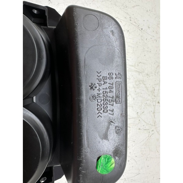 Moldura Porta Copos Console Peugeot 208 2014 4413 Preto