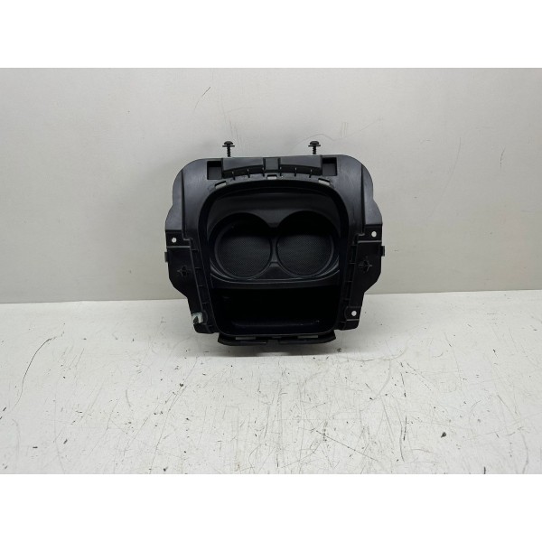 Moldura Porta Copos Console Peugeot 208 2014 4413 Preto