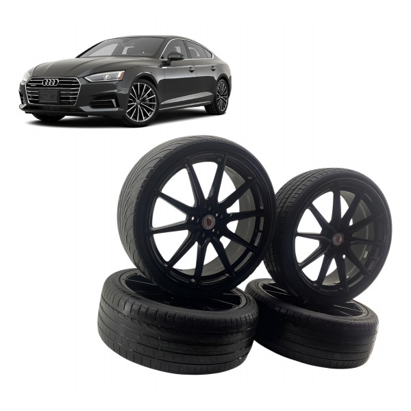 Jogo De Rodas Vossen - 225/35zr20 Preto Preto