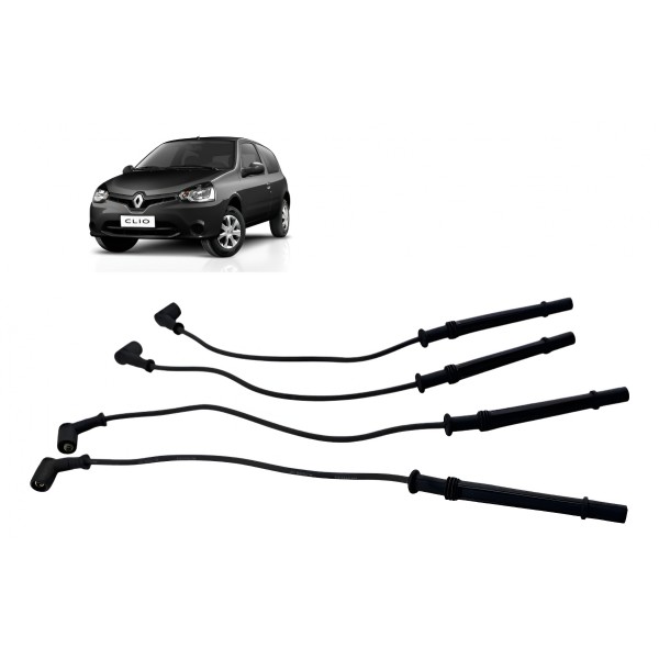 Cabos De Velas - Renault Clio Authentique 2015 Preto Preto