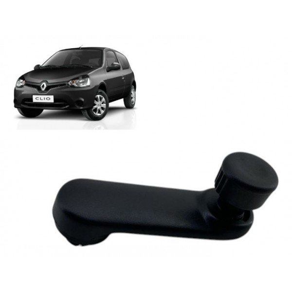 Manivela Vidro - Renault Clio Authentique 2015 Preto Preto