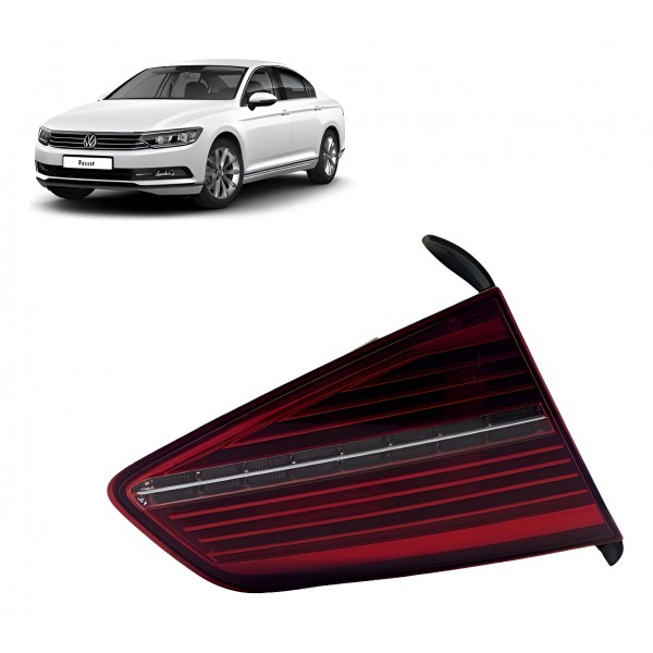 Lanterna Tampa Traseira ( Esq ) - Volkswagen Passat Tsi 2018 Esquerdo/motorista Vermelho
