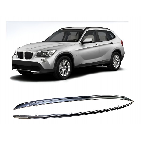 Rack De Teto ( Par ) - Bmw X1 Sdrive 18i 2012 B2 Preto Preto