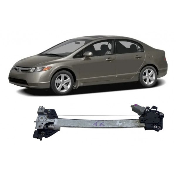 Máquina De Vidro ( Tras Esq ) - New Civic Lxs 2007