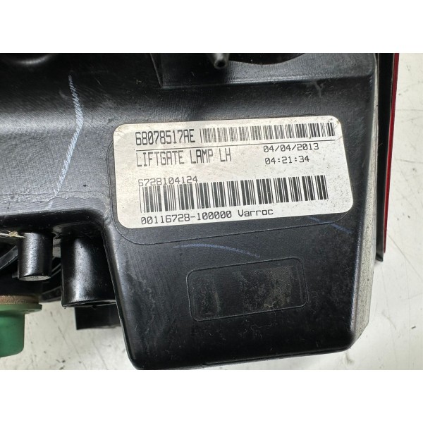 Lanterna Tampa Traseira Esquerdo Dodge Journey 2013 4249