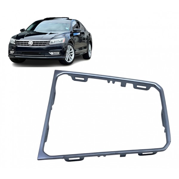 Moldura Aplique Trambulador - Volkswagen Passat Tsi 2018 Pra Prateado