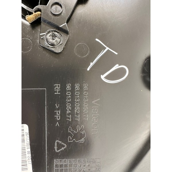 Forro Porta Traseira Direita Peugeot 208 2017 9801305077