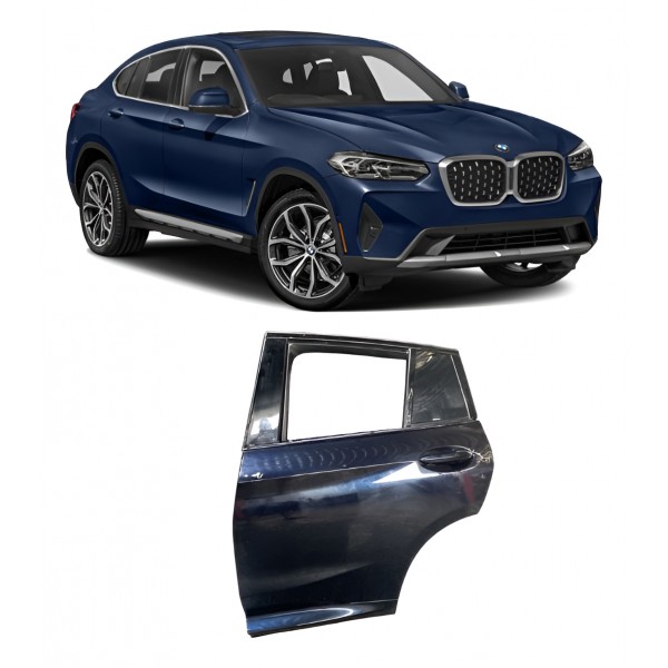 Porta ( Traseira Esquerda ) - Bmw X4 30i M Sport 22 Traseira Traseira Esquerda Azul-turquesa