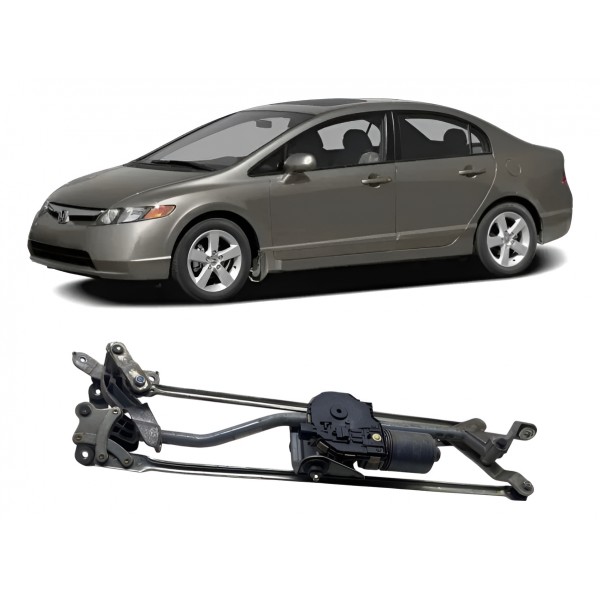Motor / Galhada Limpador Para-brisa - New Civic Lxs 2007