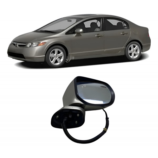 Retrovisor ( Dianteiro Direito ) - New Civic Lxs 2007
