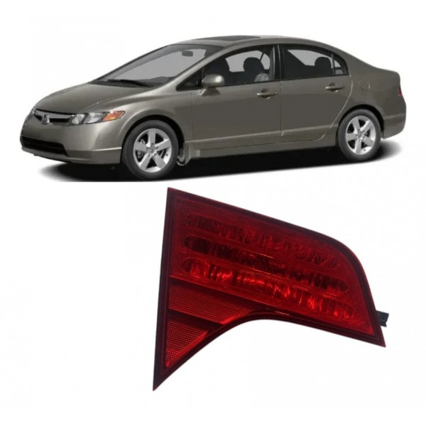 Lanterna ( Traseira Esquerda ) - Honda Civic Lxs 2007 Direit Direito/passageiro Dourado-escuro