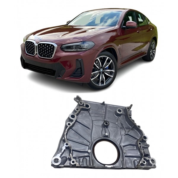 Tampa Lateral Motor - Bmw X4 30i M Sport 2022 2.0 Azul-turqu Azul-turquesa