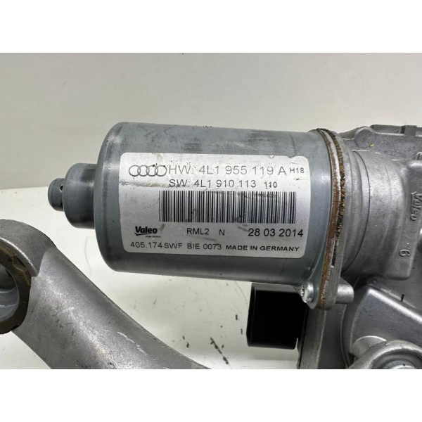 Galhada C/ Motor Limpador Para Brisa Audi Q7 2012 4l1955119a