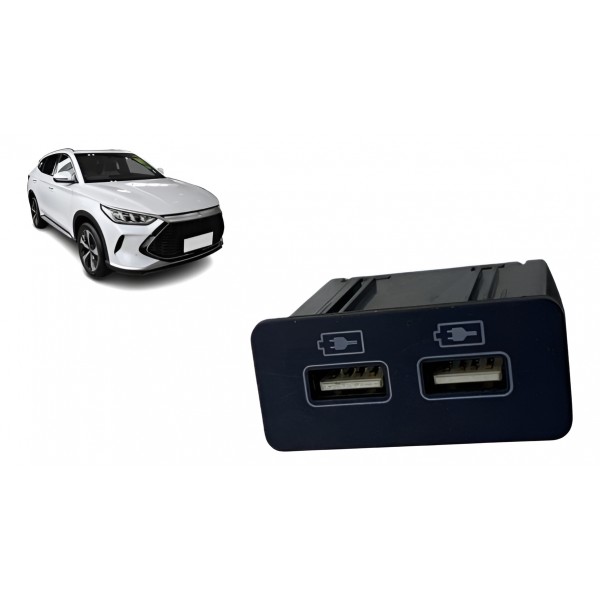 Tomada Dupla Usb - Byd Song Plus 2024 Dm-i Branco