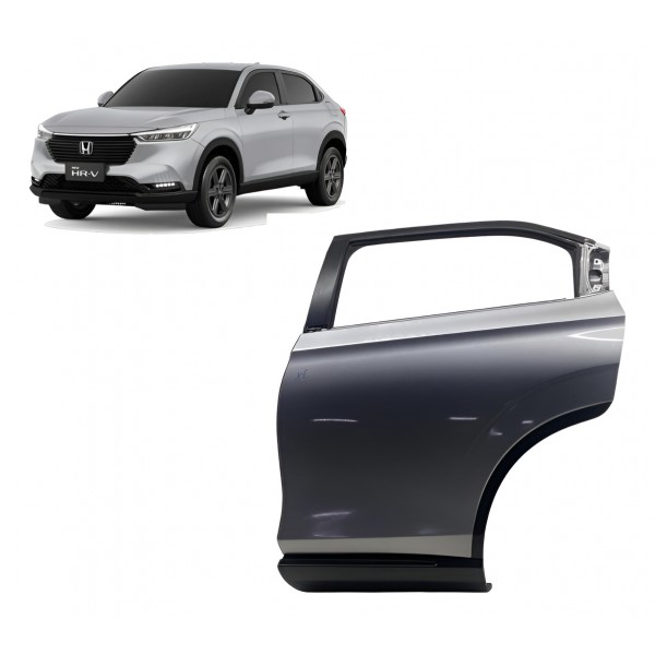 Porta ( Traseira Esquerda ) - Honda Hrv Exl 2023 1.5 Traseir - Traseiro - Prateado