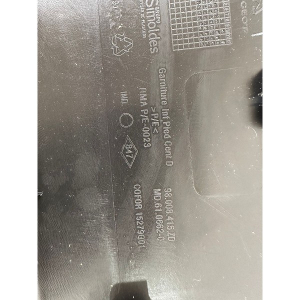 Acabamento Coluna Dian/direita Peugeot 208 2017 98008415zd