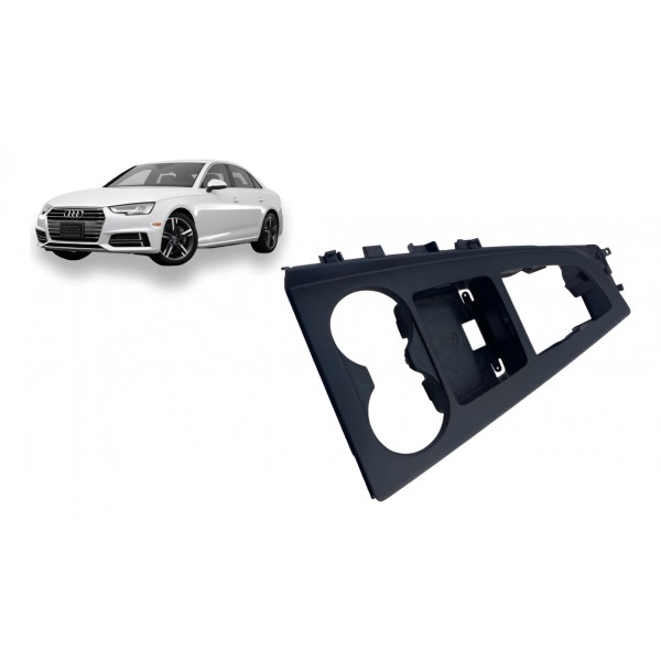 Moldura / Console Porta Copos - Audi A4 Ambie 2.0 2017 Branco