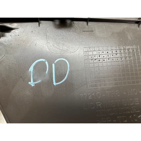 Acabamento Painel Lado Direito Civic 2014 3868 77210tr8 Preto