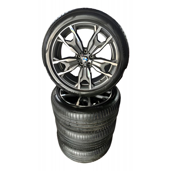 Jogo De Roda Bmw X4 2022/ - 245/45r20 Original Preto Preto