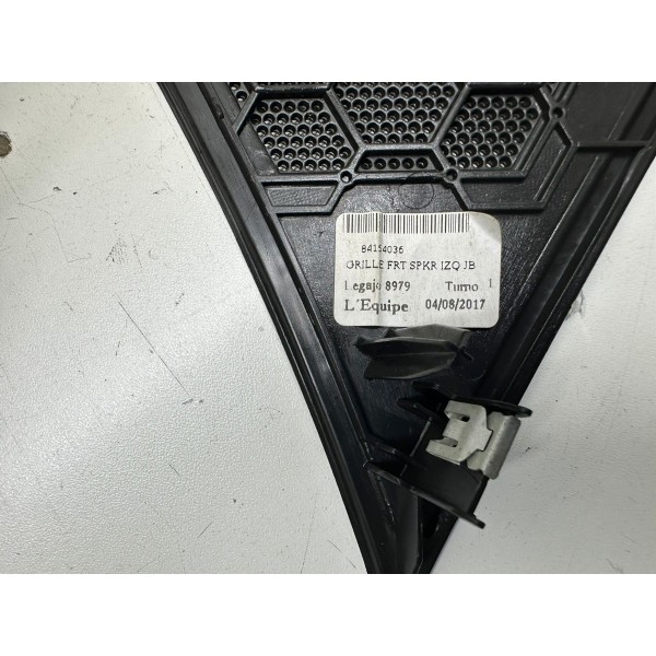 Grade Alto Falante Diant. Esq. Cruze Lt 2017 3648 84154036 Preto