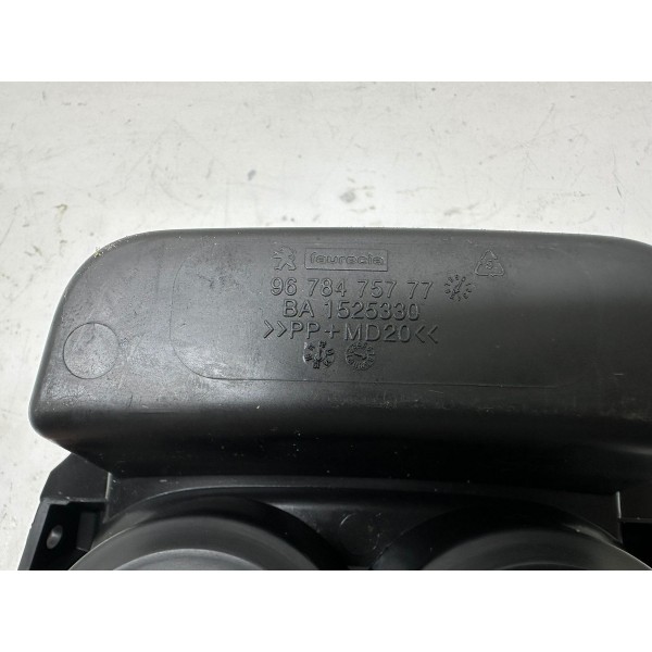 Moldura Porta Copos Peugeot 208 2017 9678475777 5399 Preto
