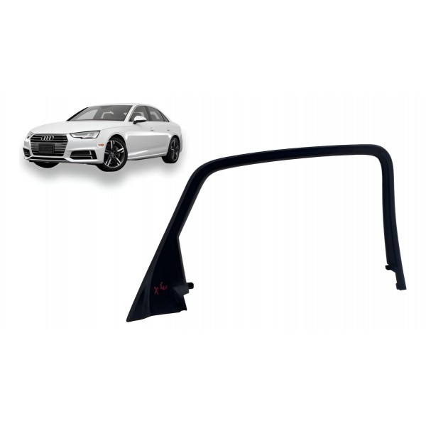 Moldura Interna Janela (tras Esquerda) - Audi A4 2017 2.0 C5 Branco