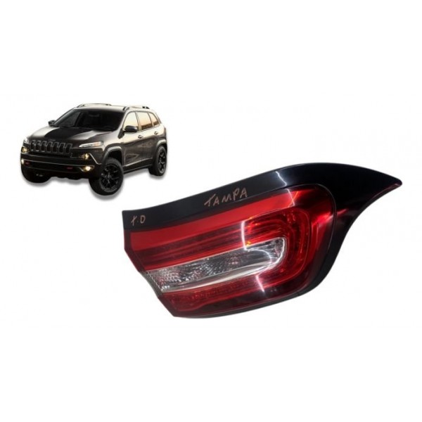 Lanterna Tampa Traseira ( Direita ) - Jeep Cherokee 3.2 2015 Direito/passageiro Vermelho