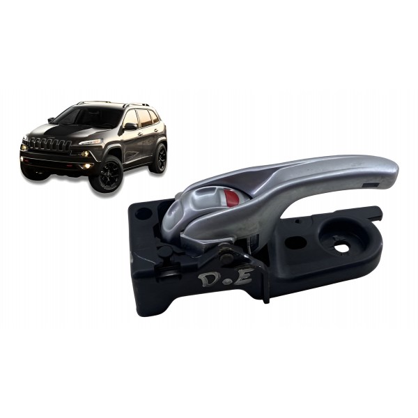 Maçaneta Interna ( Diant Esq ) - Jeep Cherokee 3.2 V6 2015 Cinza Dianteira