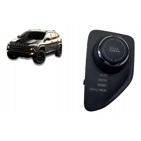 Botão Controle / Comando De Tração - Jeep Cherokee 3.2 2015 Cinza