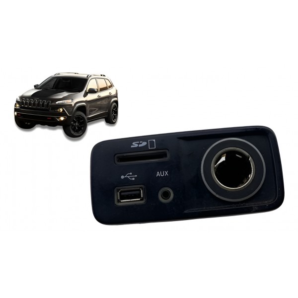 Entrada Usb / Aux / Ssd / Acend. - Jeep Cherokee 3.2 V6 2015 Cinza
