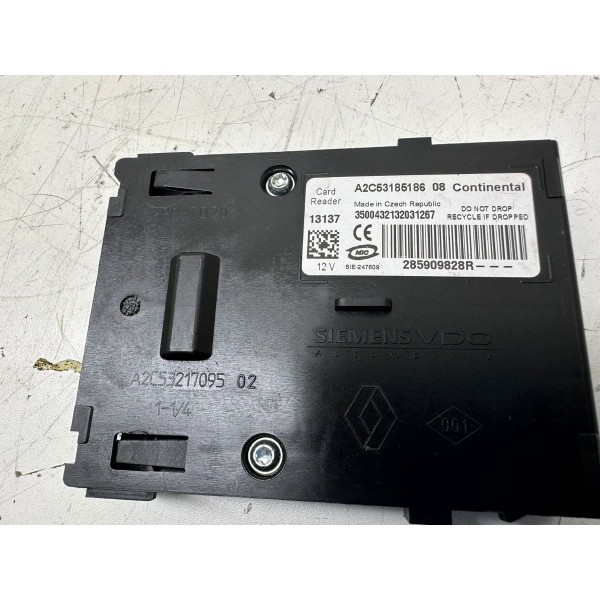 Leitor Chave Ignição Cartão Fluence 2013 3473 285909828r