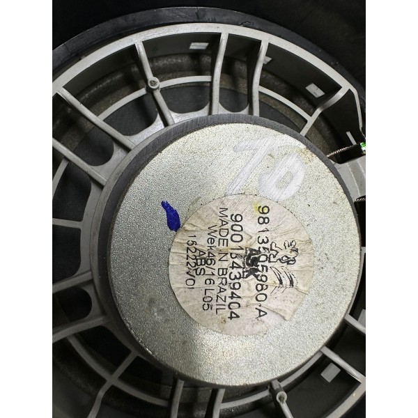 Alto Falante Tras/direito Peugeot 208 2017 9813505980 5223 Preto