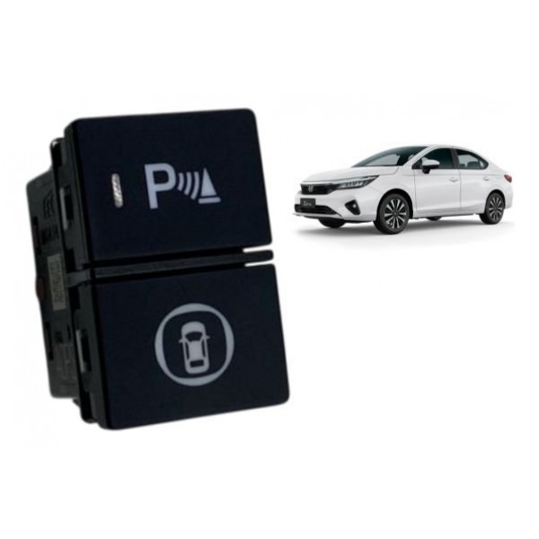 Botão Aux Estacionamento - Honda City Touring 1.5 2022 Preto