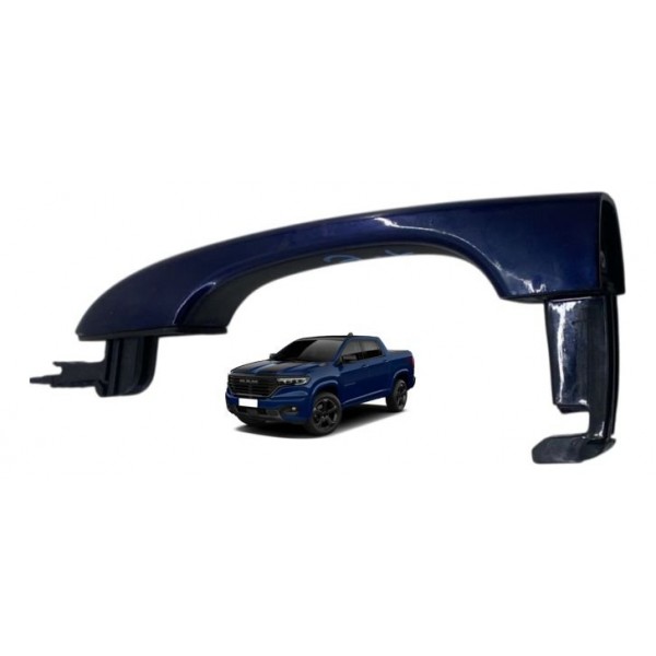Maçaneta Externa ( Traseira Esquerda ) - Ram Rampage 2024 Azul-escuro Traseira