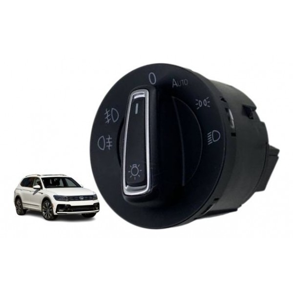 Botão Interruptor Farol - Volkswagen Tiguan R-line Tsi 2018