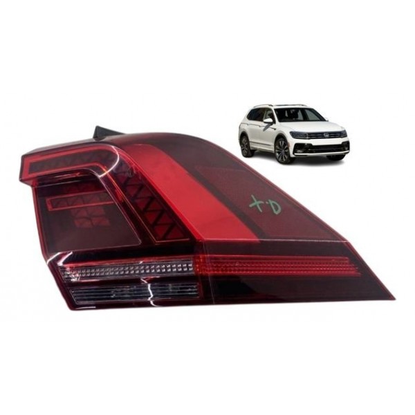Lanterna Traseira ( Direita ) - Volkswagen Tiguan Rline 2018 Direito/passageiro Preto