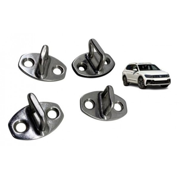 Batente De Porta - Volkswagen Tiguan R-line Tsi 2018 Dianteira Preto