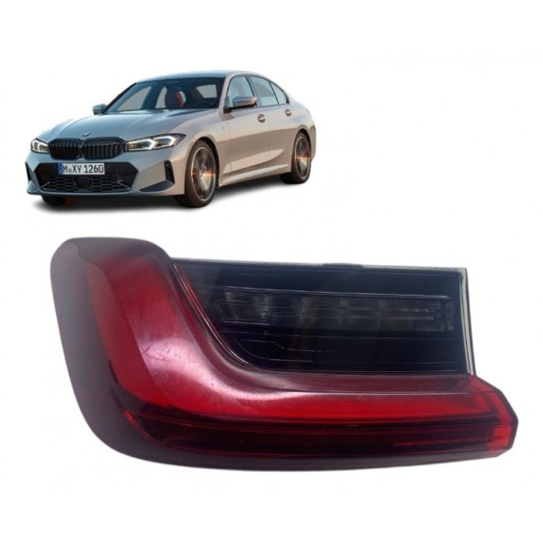 Lanterna Traseira Esquerda - Bmw 320i 2019 A 2022 23 24 Esquerdo/motorista Vermelho