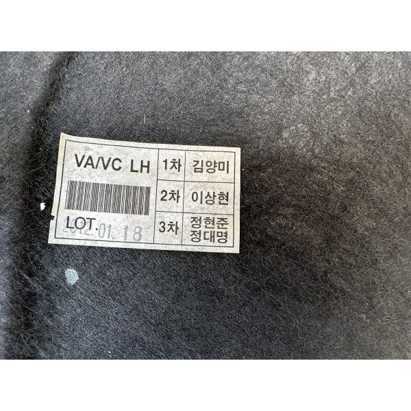 Forro Carpe Traseiro Esquerdo Porta Malas Kia Optima 2013