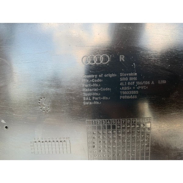 Forro De Porta Dianteiro Direito Audi Q7 2012 4l1867106