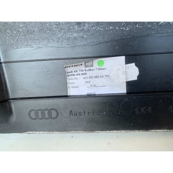 Forro Porta Malas Direito Audi Q7 2012 4l0863880