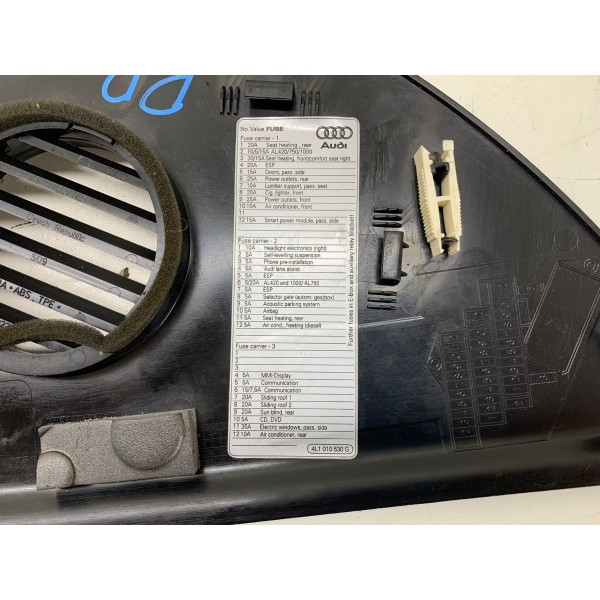 Moldura Lateral Painel Direito Audi Q7 2012 4l0857086 2937