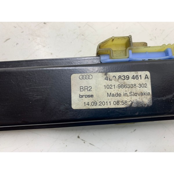 Máquina De Vidro Tras. Esq. Audi Q7 2012 4l0839461a 2825